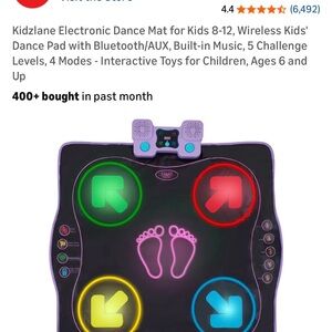 Kidzlane Electronic Dance Mat- multiple play modes/difficulty levels. Bluetooth